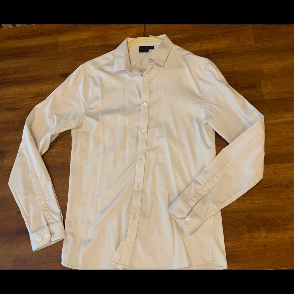 ASOS tux dress shirt OFF WHITE medium